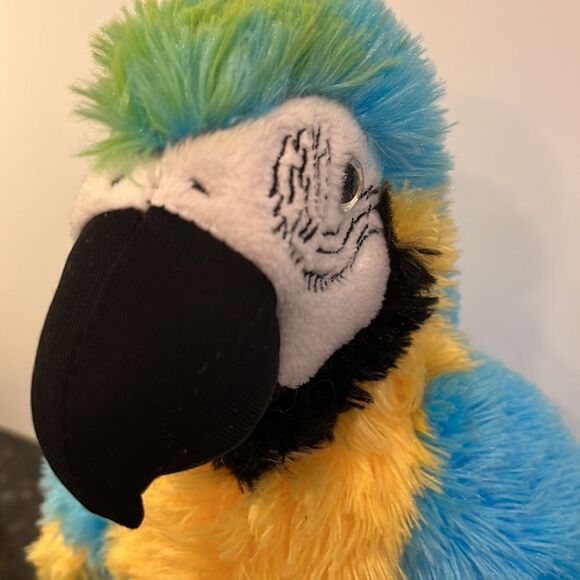 Build A Bear Macaw Parrot Plush Bird Blue Yellow Zoorrific St Louis Zoo - Picture 2 of 9